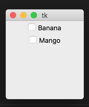 tkinter checkbox