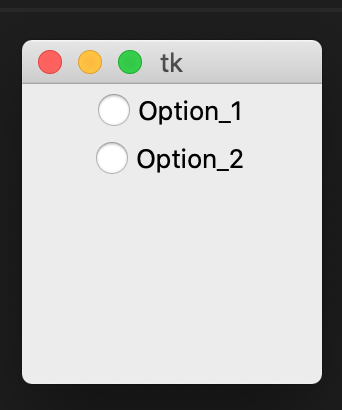 tkinter radiobutton